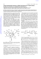 A novel intramolecular insertion of a metal acyl group into an organic ketone