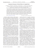 Spontaneous emergence of ordered phases in crumpled sheets