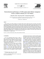 Electrochemical performance of LBO-coated spinel lithium manganese oxide as cathode material for Li-ion battery