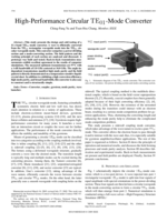 High-performance circular TE 01-mode converter