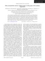 Effects of perpendicular interlayer coupling strength on canting angles of TbCo-sublattice magnetization