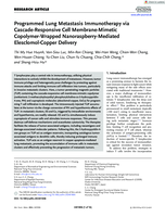 Programmed Lung Metastasis Immunotherapy via Cascade-Responsive Cell Membrane-Mimetic Copolymer-Wrapped Nanoraspberry-Mediated Elesclomol-Copper Delivery