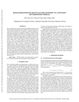 RGB-D Based Pose-Invariant Face Recognition Via Attention Decomposition Module