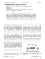 A calcium vapor cell for atomic spectroscopy