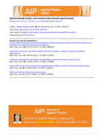 Subwavelength plastic wire terahertz time-domain spectroscopy