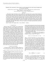 Probing the subsurface structure of active regions with the phase information in acoustic imaging