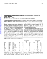 Homogeneous catalytic reduction of nitrous and nitric oxides to dinitrogen by carbon monoxide