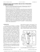 Vibrational levels of the transition state and rate of dissociation of triplet acetaldehyde