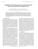 Completely self-starting picosecond and femtosecond Kerr-lens mode-locked Ti:sapphire laser