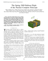 The spring 2009 balloon flight of the nuclear compton telescope