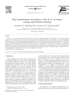 Phase transformation and hardness of the Ni-P-Al ternary coatings under thermal annealing