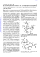 An unusual transition-metal-mediated [2 + 2 + 2] cyclization of functionalized alkenes