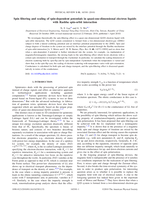 Spin filtering and scaling of spin-dependent potentials in quasi-one-dimensional electron liquids with Rashba spin-orbit interaction