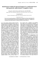Birefringence-induced spectral features in continuous-wave and passively mode-locked Ti:sapphire lasers