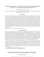 Nonlinear dynamics of a vertical-cavity surface-emitting laser subject to a repetitive optical pulse injection