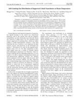 Self-limiting size distribution of supported cobalt nanoclusters at room temperature