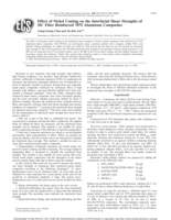 Effect of nickel coating on the interfacial shear strengths of SiC fiber reinforced 7075 aluminum composites