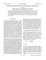 Mean-field expression for the characteristic Grüneisen parameter of the Kondo lattice