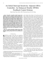 An Initial Intercept Iteratively Adjusted (IIIA) controller: An enhanced double EWMA feedback control scheme