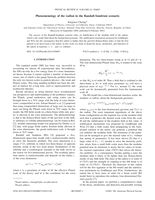 Phenomenology of the radion in the Randall-Sundrum scenario