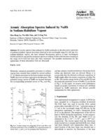 Atomic absorption spectra induced by NaRb in sodium-rubidium vapour