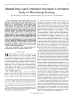 Internal stress and connection resistance correlation study of microbump bonding