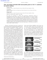 Size- and shape-controlled GaN nanocrystals grown on Si(111) substrate by reactive epitaxy