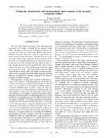 Probing the chromoelectric and chromomagnetic dipole moments of the top quark at hadronic colliders