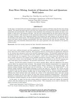 Four-wave mixing analysis of quantum dot and quantum well lasers