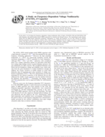 A Study on Frequency-Dependent Voltage Nonlinearity of SrTiO3 rf Capacitor