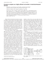 Europium complex as a highly efficient red emitter in electroluminescent devices
