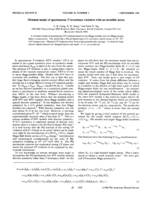 Minimal model of spontaneous T-invariance violation with an invisible axion