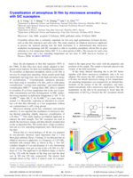 Crystallization of amorphous Si film by microwave annealing with SiC susceptors