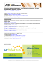 Effective medium theory with dimensionality reduction for band structures of photonic crystals