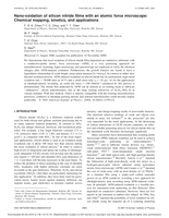Nano-oxidation of silicon nitride films with an atomic force microscope: Chemical mapping, kinetics, and applications