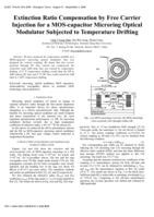 Extinction ratio compensation by free carrier injection for a MOS-capacitor microring optical modulator subjected to temperature drifting