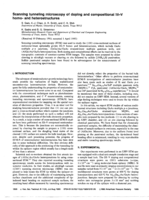 Scanning tunneling microscopy of doping and compositional III-V homo- and heterostructures