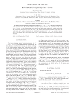 Forward-backward asymmetry in K+→π+l l+l-