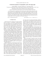 Ground-state properties of nanographite systems with zigzag edges