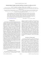 Interface-induced complex electronic interference structures in Ag films on Ge(111)