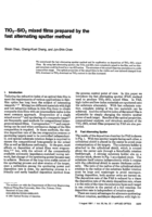TiO2-SiO2 mixed films prepared by the fast alternating sputter method
