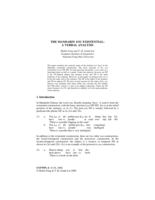 The Mandarin You Existential: A Verbal Analysis