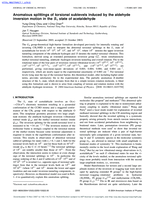 Anomalous splittings of torsional sublevels induced by the aldehyde inversion motion in the S 1 state of acetaldehyde