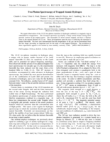 Two-photon spectroscopy of trapped atomic hydrogen