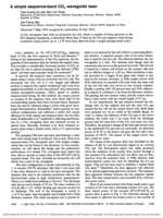 A simple sequence-band CO2 waveguide laser
