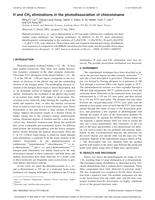 H and CH3 eliminations in the photodissociation of chlorotoluene