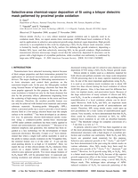 Selective-area chemical vapor deposition of Si using a bilayer dielectric mask patterned by proximal probe oxidation