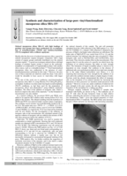 Synthesis and characterization of large-pore vinyl-functionalized mesoporous silica SBA-15