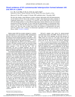 Direct evidence of 8:9 commensurate heterojunction formed between InN and AlN on c plane