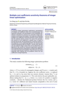 Multiple cost coefficients sensitivity theorems of integer linear optimization